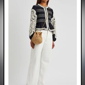 Veronica Beard Navy and White Jacket